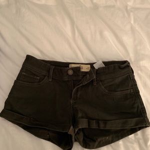 Dark green jean shorts from Hollister!